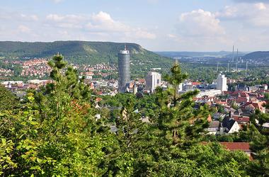 Blick auf den Ort Jena